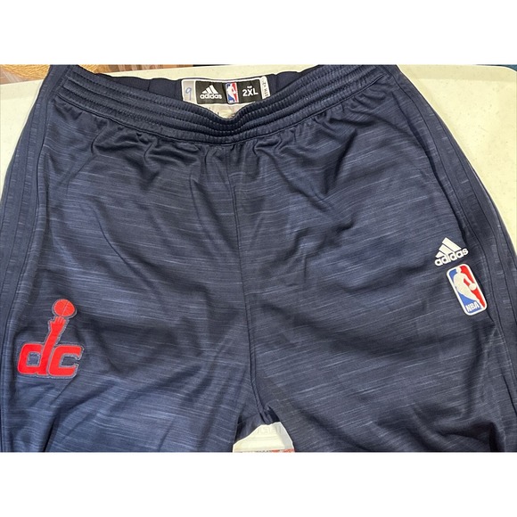 Washington Wizards Bullets DC NBA Adidas Team Warm Up Pants Full Side Snap 2XL+2 - Picture 1 of 9